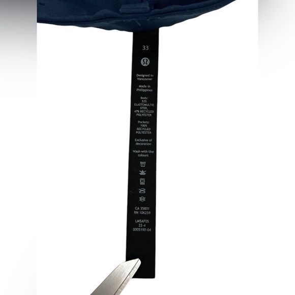 Lululemon Mens 33 Pants Commission Blue lm5af0s Casual Actual Inseam 27” EUC - Picture 8 of 10